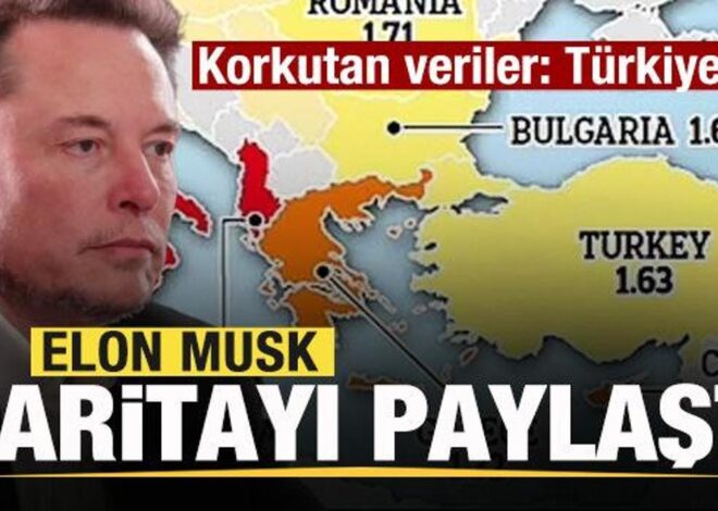 Elon Musk harita paylaştı ve uyardı! Korkutan veriler: Türkiye…